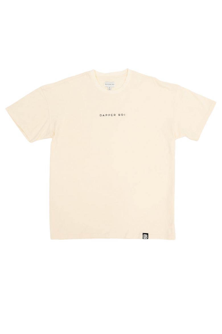 Cream Essential Drop Shoulder Tee, Main, color, Cream