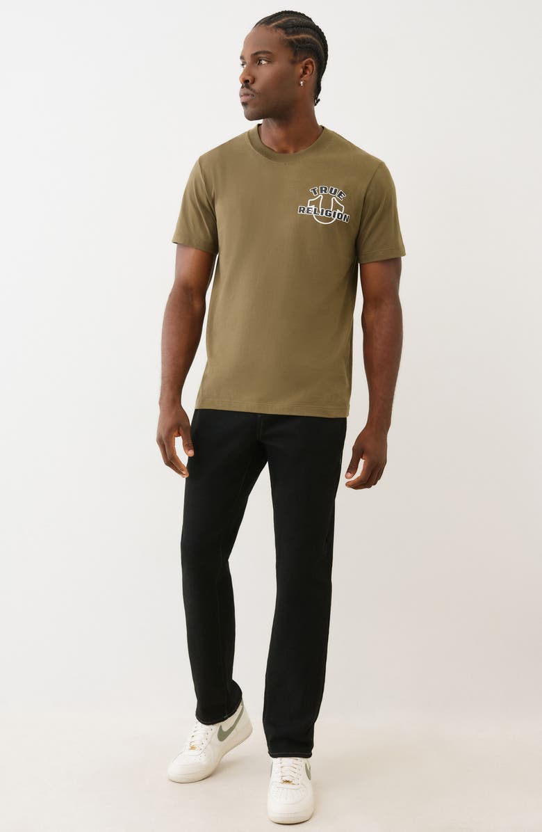 True Religion Oval Logo Graphic T-Shirt, Alternate, color, Kalamata
