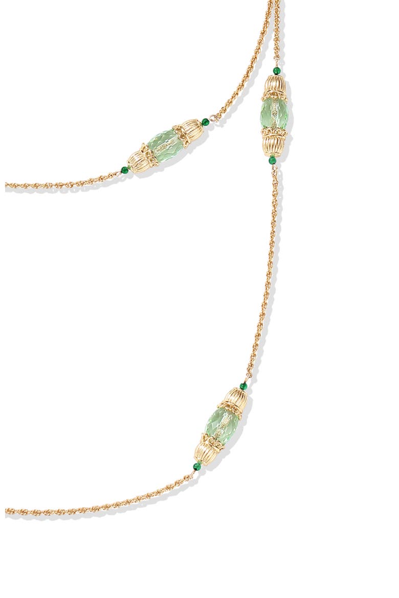 Nut Fairy Necklace, Alternate, color, Green & Gold
