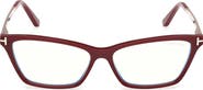 TOM FORD 56mm Butterfly Optical Glasses