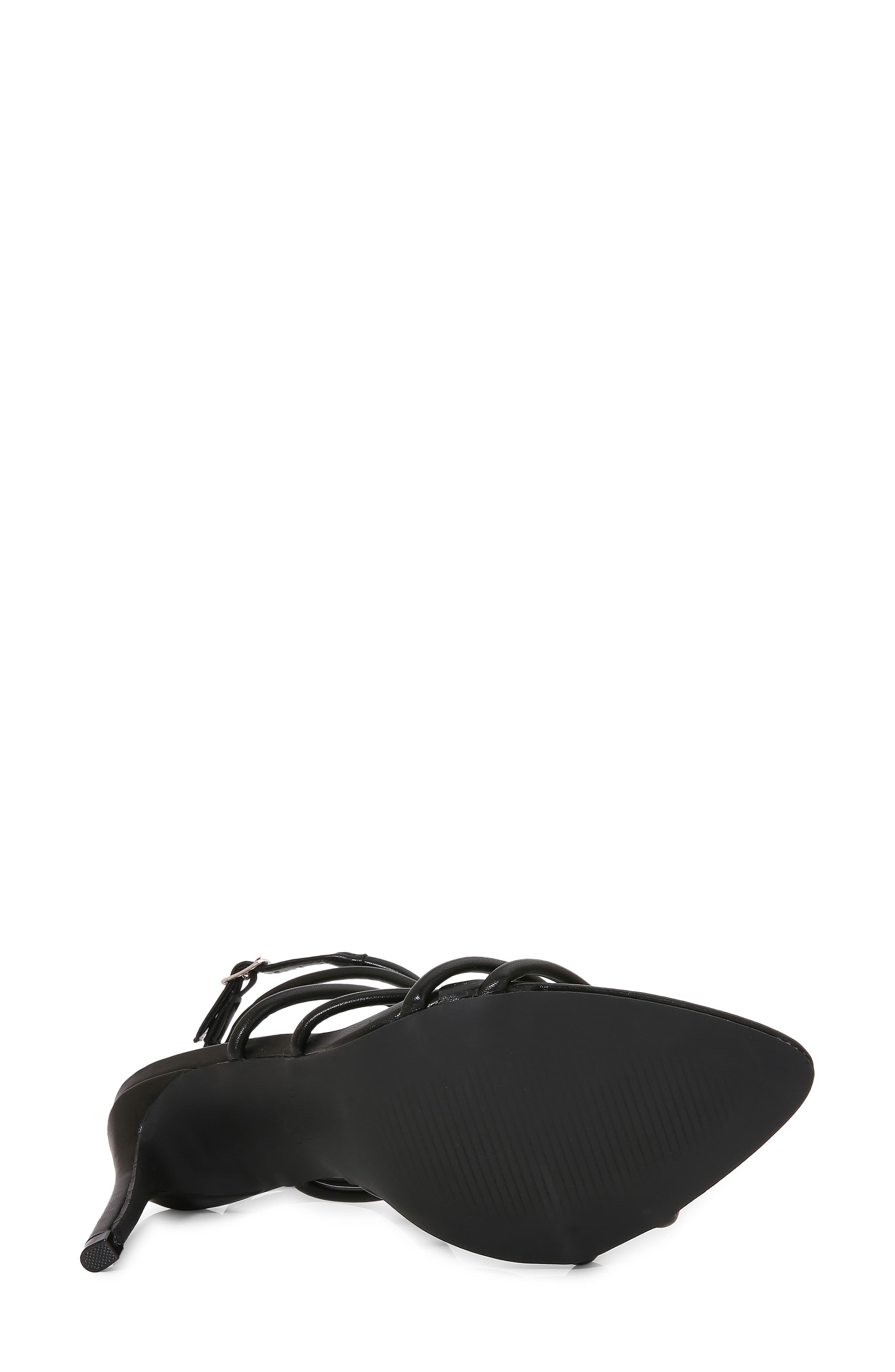 Strappy Stiletto Sandal, Alternate, color, BLACK