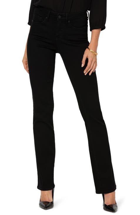 Stretchy fashion black jeans womens