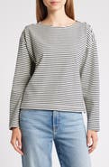 Rails Macy Stripe Long Sleeve Cotton T-Shirt