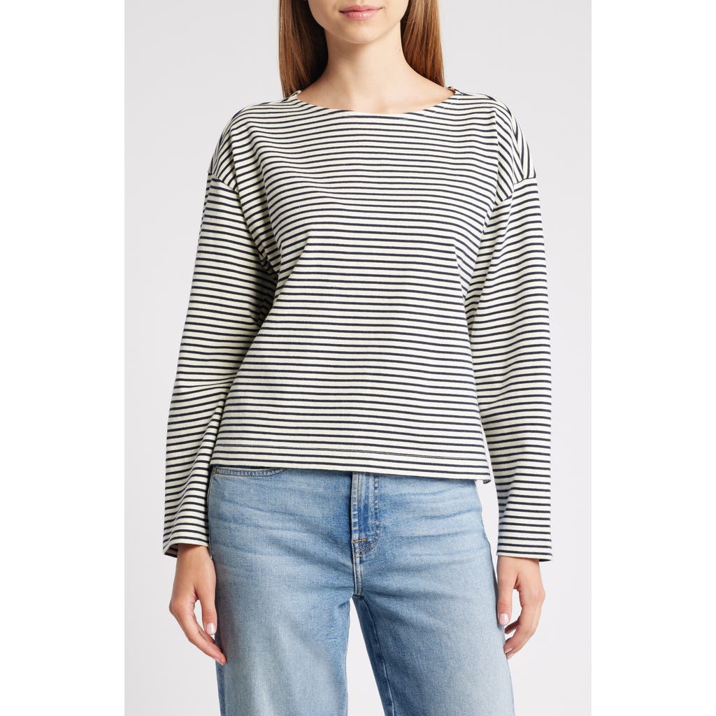 Rails Macy Stripe Long Sleeve Cotton T-shirt