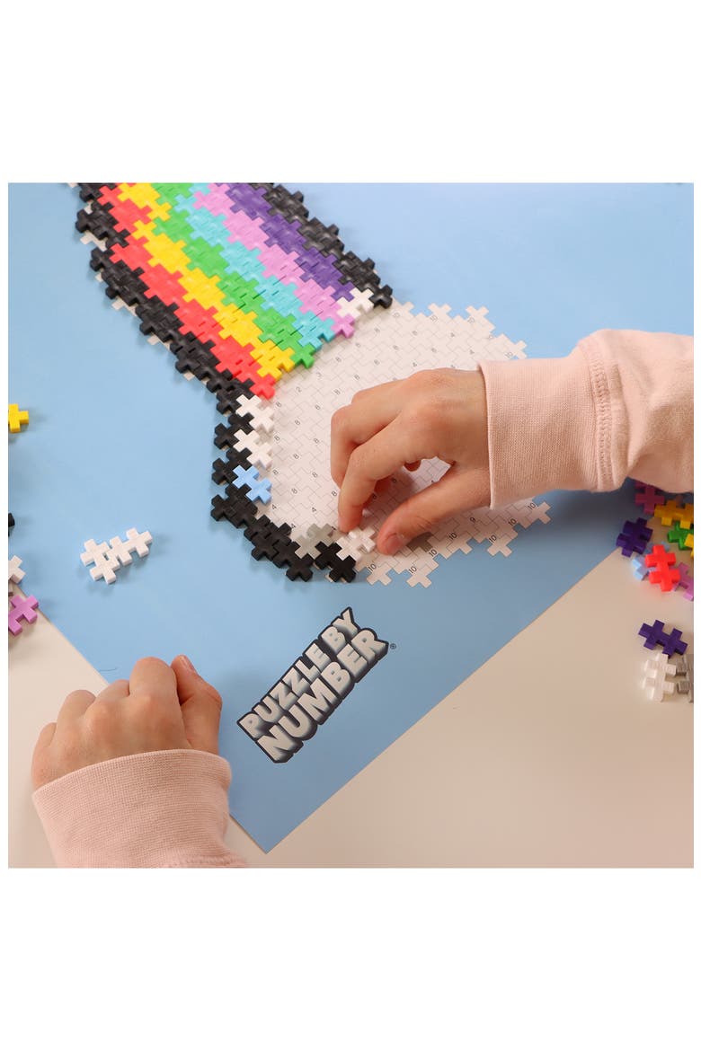 500-Piece Rainbow Puzzle by Number, Alternate, color, MULTI