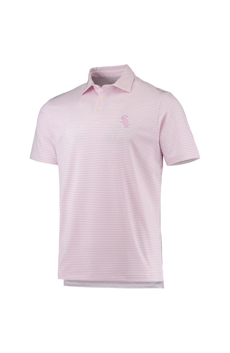 vineyard vines Men's Vineyard Vines Pink/White Chicago White Sox Bradley Stripe Polo, Alternate, color, 