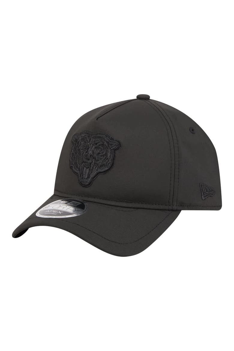 Men's New Era  Black Chicago Bears Apex 9FORTY Adjustable Hat, Main, color, Black