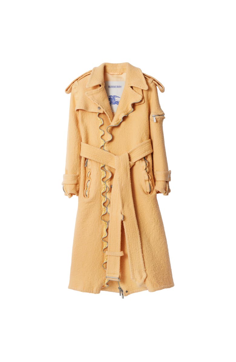 Burberry Wool Trench Coat, Alternate, color,