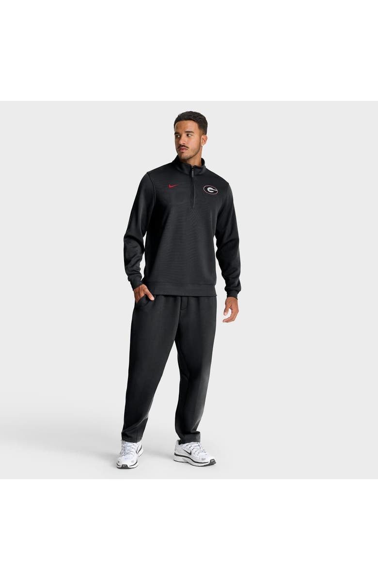 Nike Men's Nike Black Georgia Bulldogs 2025 Coaches Premium Dri-FIT Half-Zip Pullover, Alternate, color,