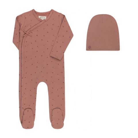 Clover Print Collection - Footie & Beanie
