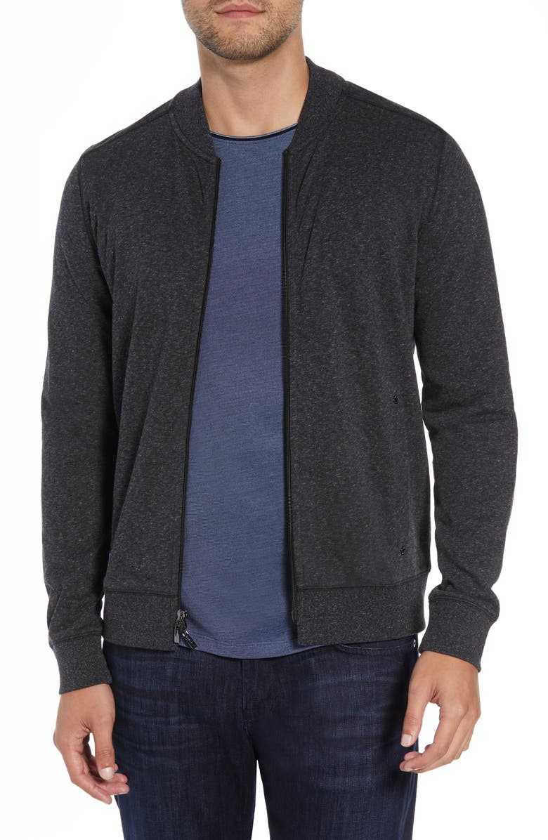 Robert Barakett Front Zip Knit Jacket, Main, color, 