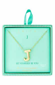 Leith 3D Initial Pendant Necklace