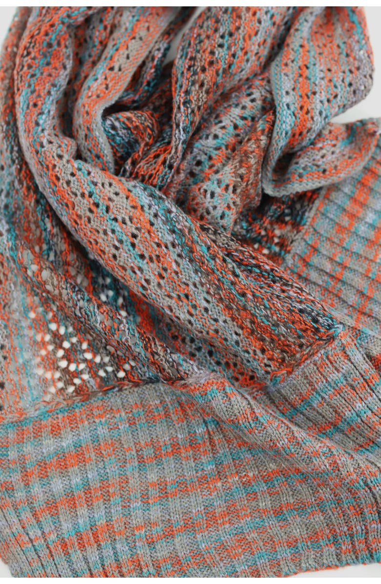 La Fiorentina Marble Knit Scarf, Alternate, color, Netural Combo