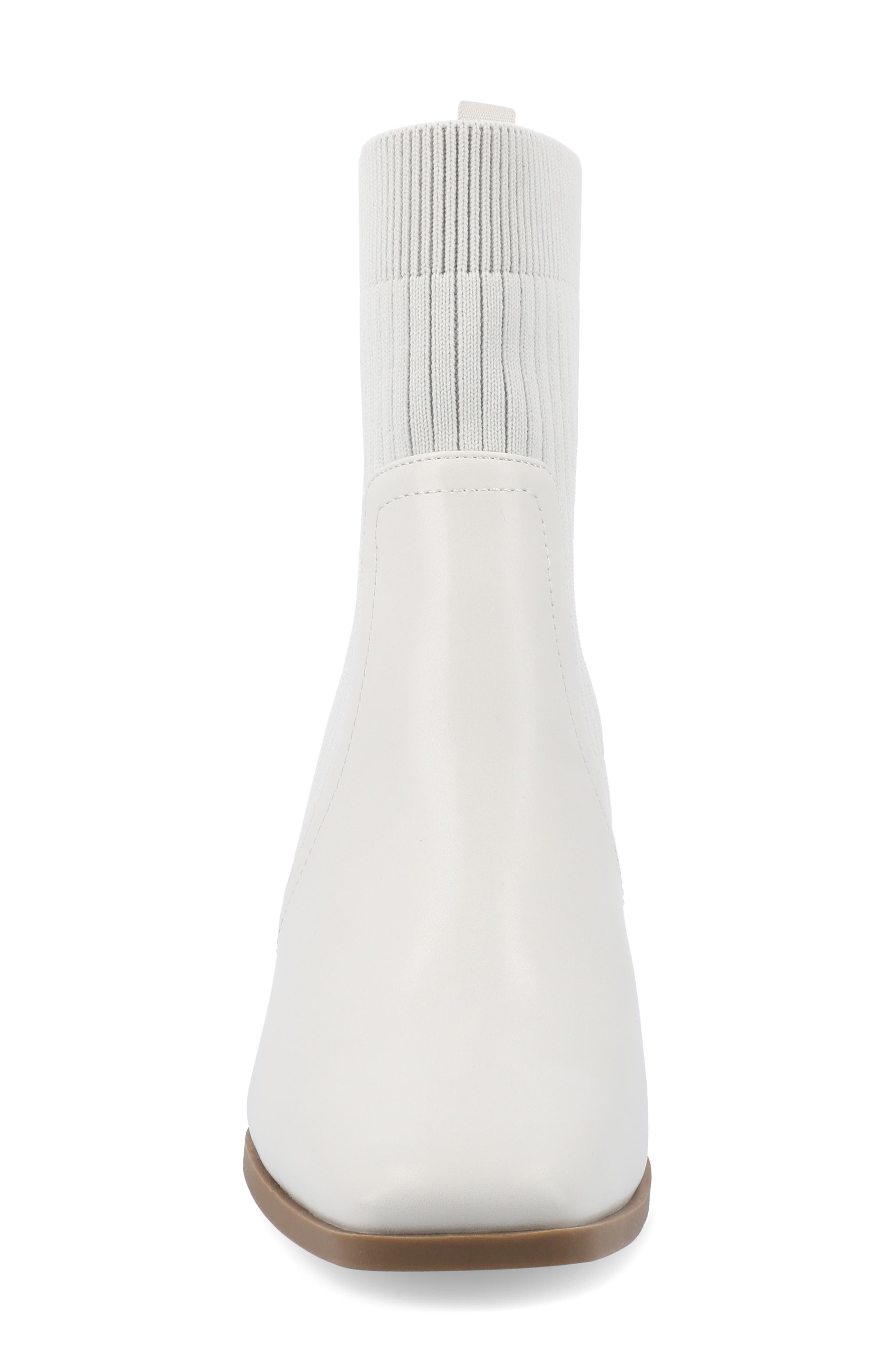 Journee Collection Harlowe Knit Bootie, Alternate, color, Stone