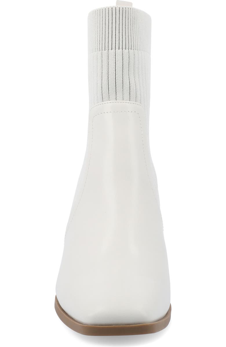 Journee Collection Harlowe Knit Bootie, Alternate, color, Stone
