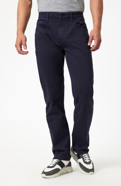 Mavi Jeans Zach Straight Leg Twill Pants In Dark Navy Casual Twill