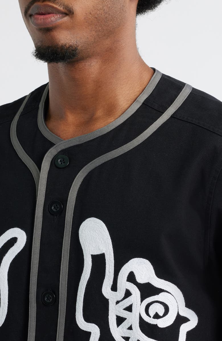 ICECREAM Betts Graphic Baseball Jersey, Alternate, color, Black
