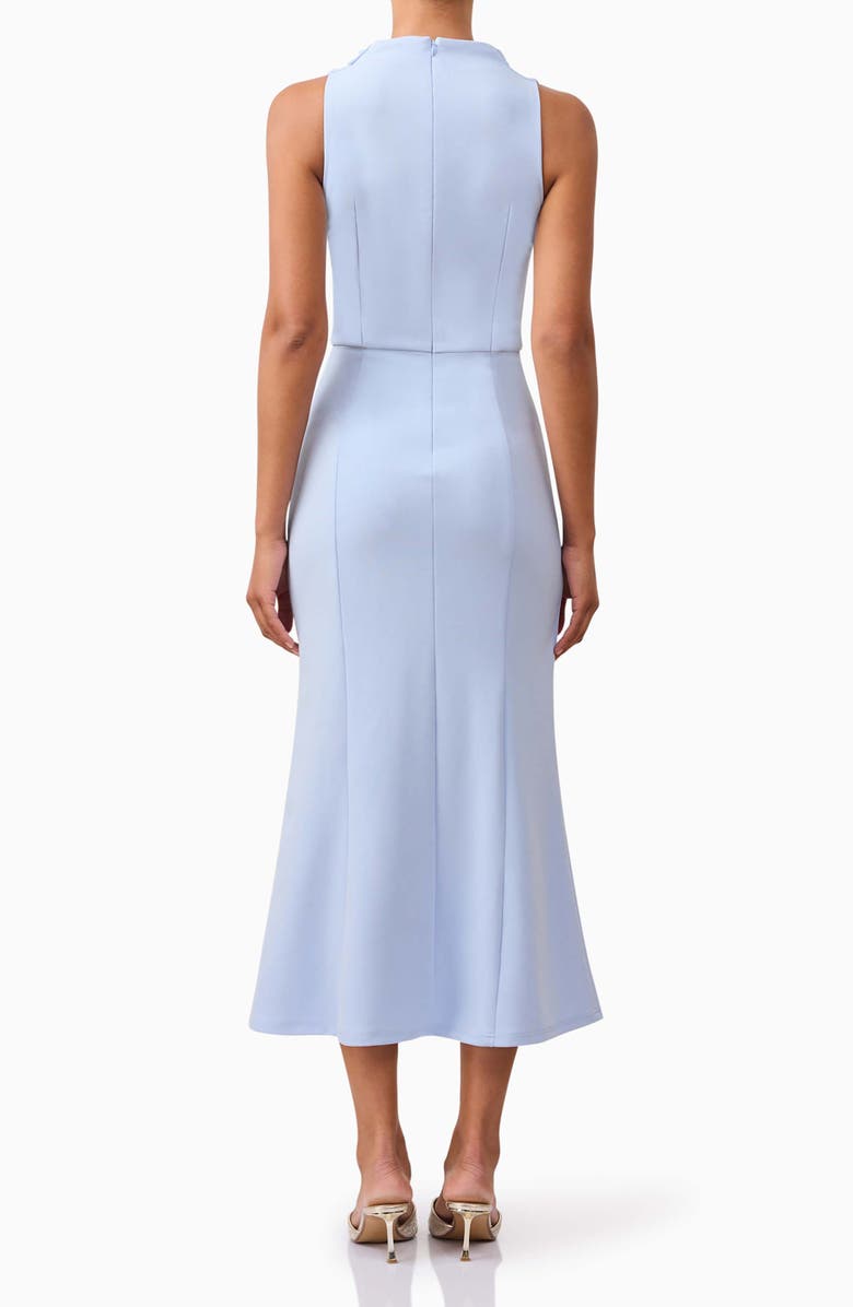 Elliatt Jamie Cowl Neck Cocktail Midi Dress, Alternate, color, Slate Blue