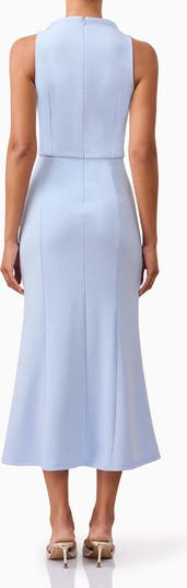 Jamie Cowl Neck Cocktail Midi Dress
