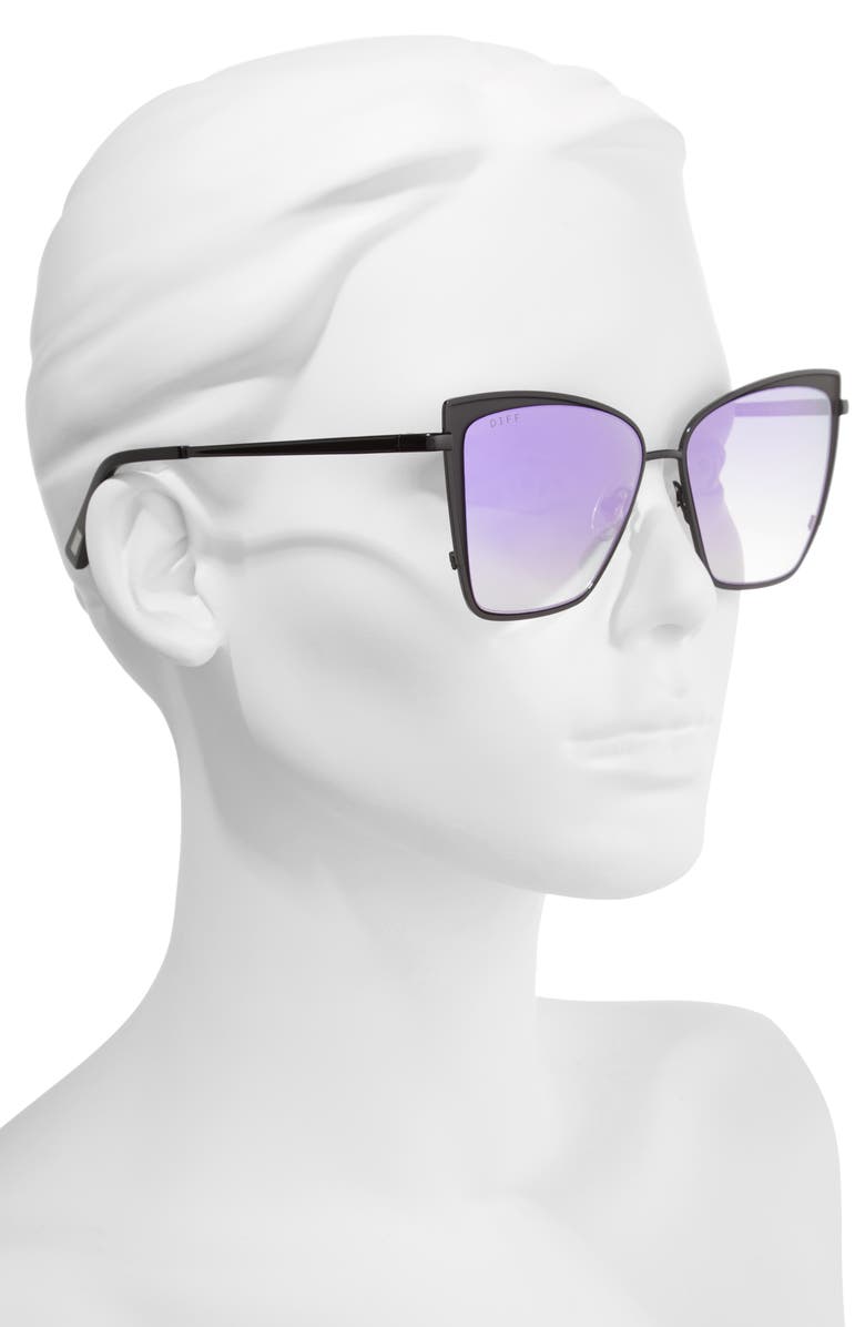 DIFF Becky 58mm Sunglasses, Alternate, color, 