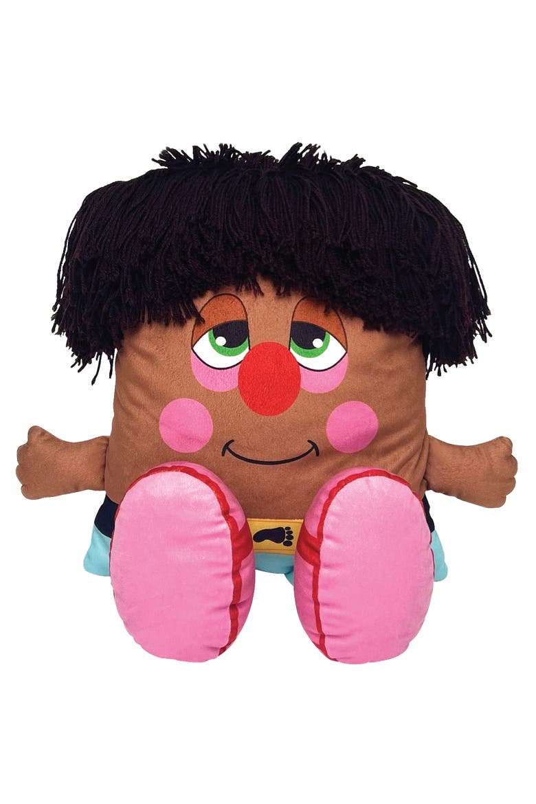 Big Shoe Plush 2In1 Toy & Pillow, Main, color, Brown