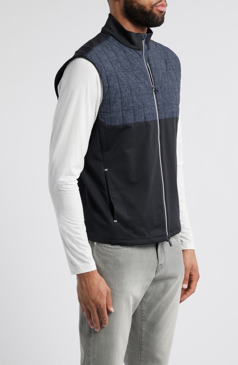 johnnie-O Filroy Quilted Vest, Alternate, color, Black