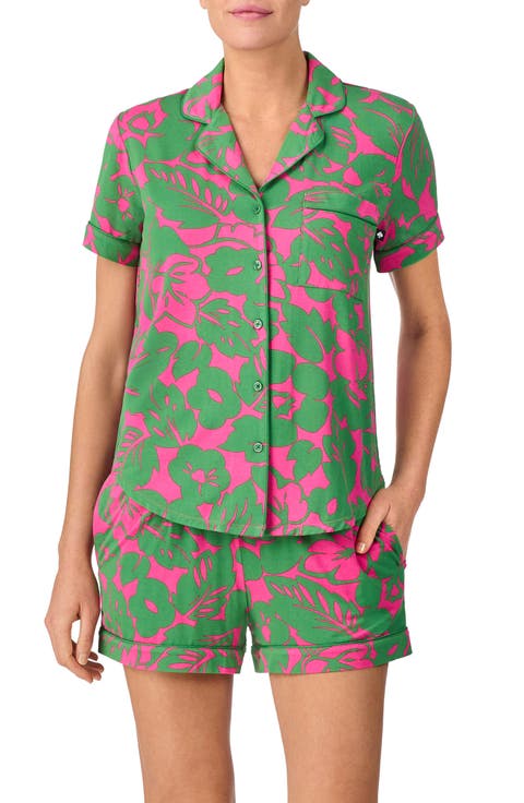 print short pajamas