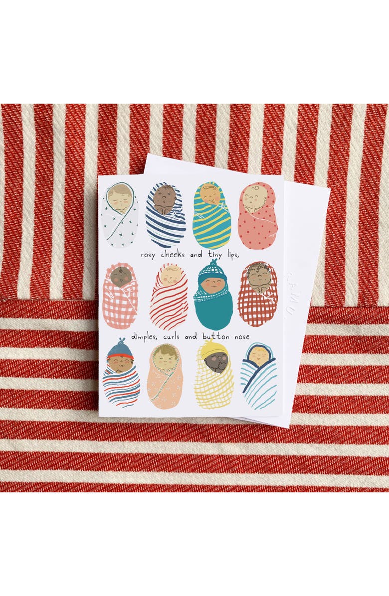 Ramus & Co New Baby Greeting Cards "Rosy Cheeks And Tiny Lips", Alternate, color, Multi-Pack