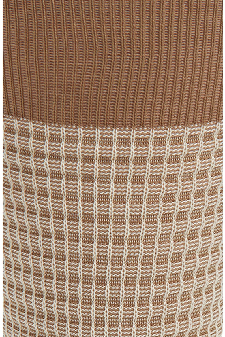 Smythson Textured Check Dress Socks, Alternate, color, CLAY