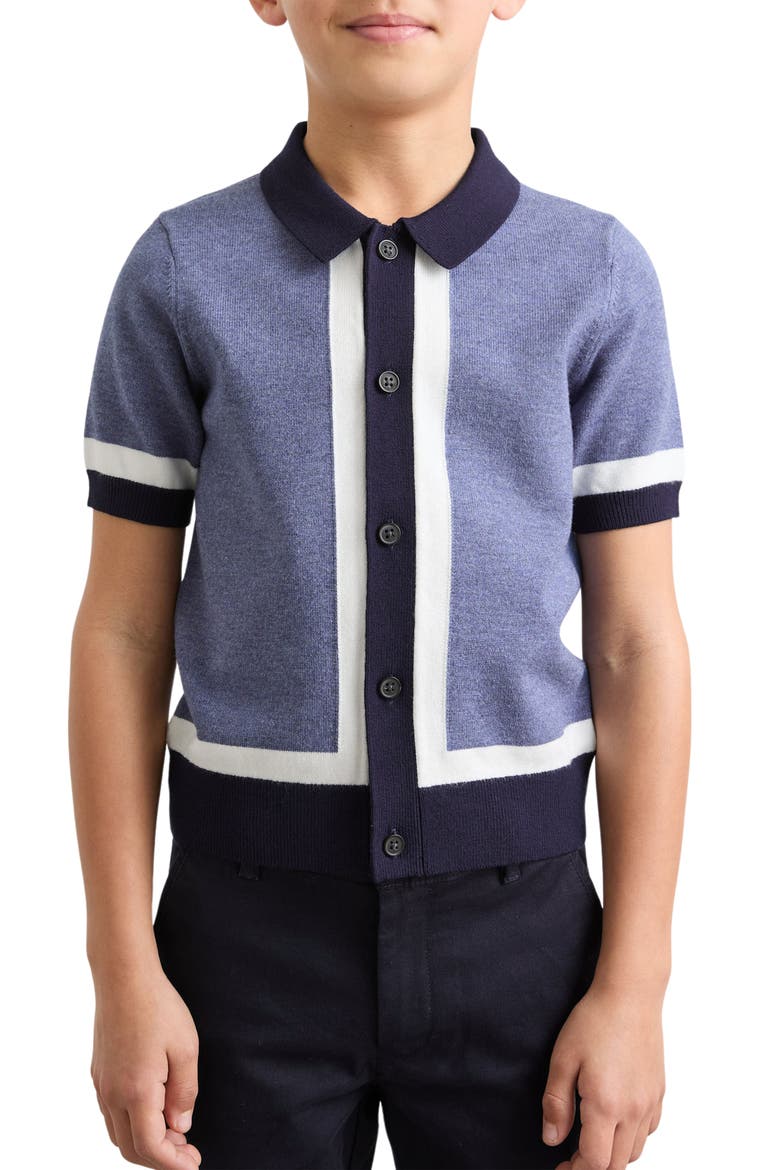 Kids' Craig Knit Top, Alternate, color, NAVY/AIRFORCE B