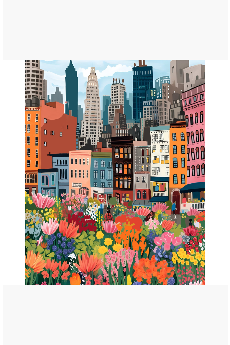 NYC Flower Market Paint by Numbers Kit, Alternate, color, Multicolor