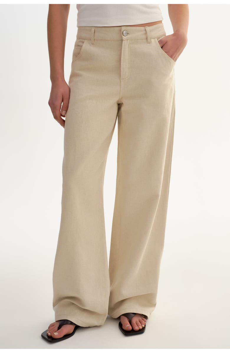 LAMARQUE Taleen | Linen Twill Pants, Alternate, color, Natural