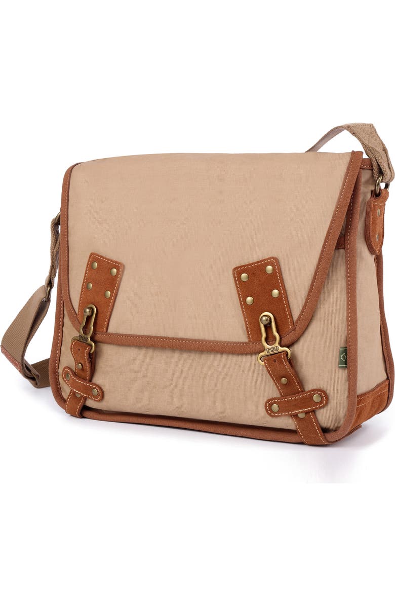 THE SAME DIRECTION Dolphin Studded Messenger Bag, Alternate, color,