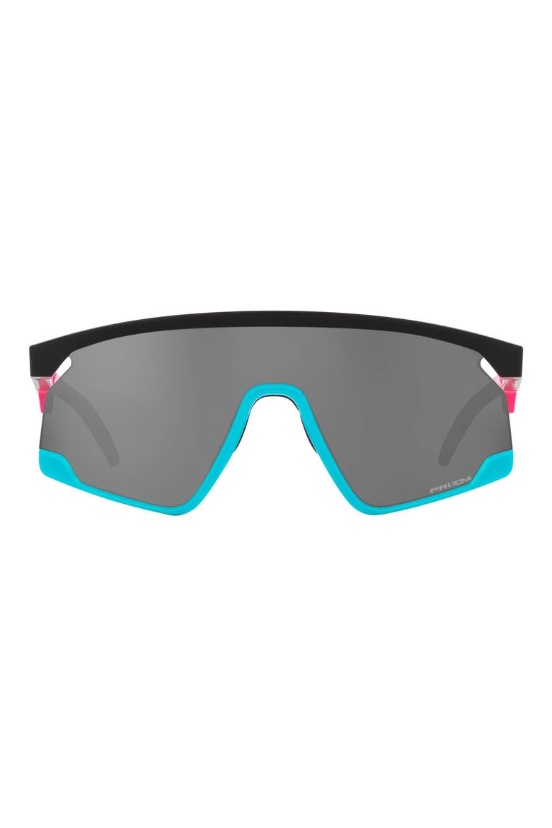 BXTR 39mm Prizm™ Wrap Shield Sunglasses, Main, color, BLACK