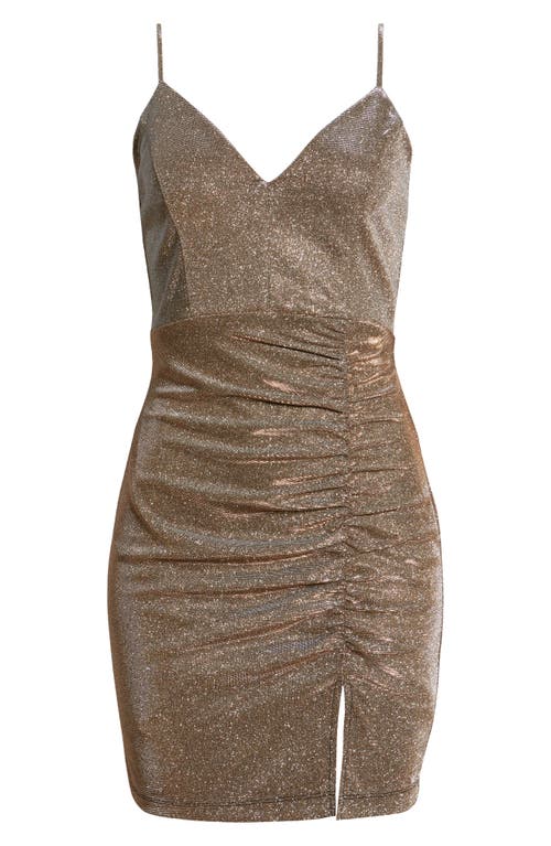 LNL LNL SHERRY RUCHED COCKTAIL MINIDRESS