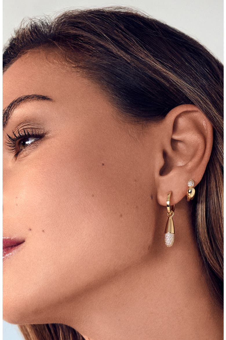 Earrings Goccia Creolo Piccolo, Alternate, color, 925 Sterling Silver