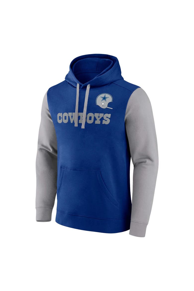 Men's Fanatics Royal Dallas Cowboys Fleece Pullover Hoodie, Alternate, color, Royal