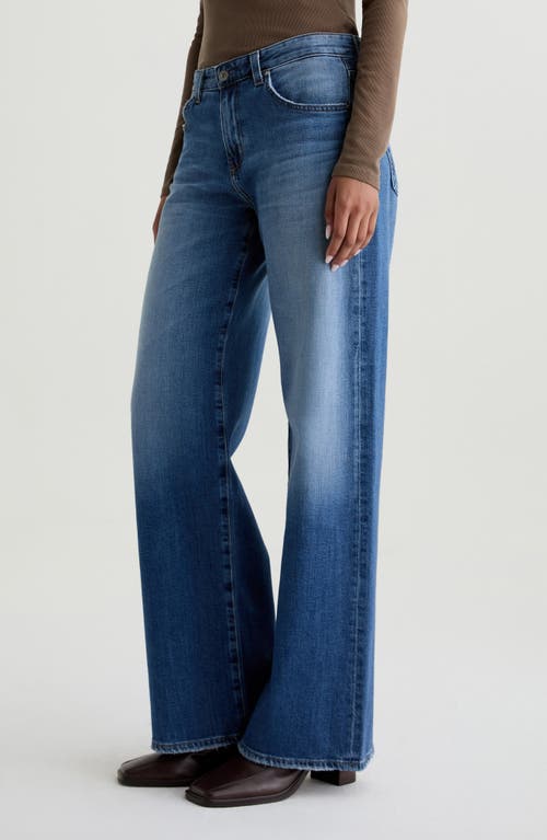 Ag Adria Low Rise Bgy Wide Leg Jeans In Blue