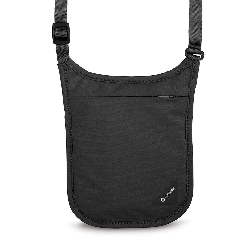 Coversafe V75 RFID Blocking Neck Pouch Neutral Grey, Alternate, color, Black
