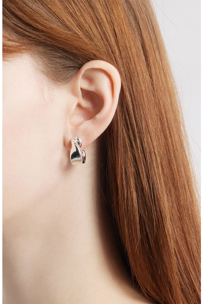 Small Aurelia Hoop Earrings, Alternate, color, HIGH POLISH SILVER