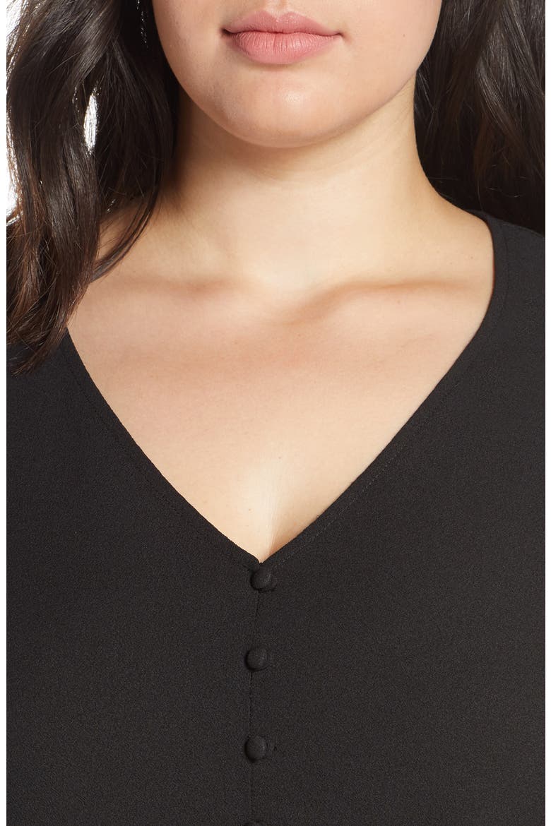 Long Sleeve Blouse, Alternate, color, RICH BLACK