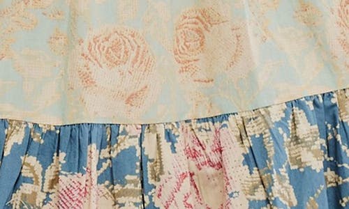 Free People Bluebell Mixed Print Cotton Maxi Dress In Antique Combo