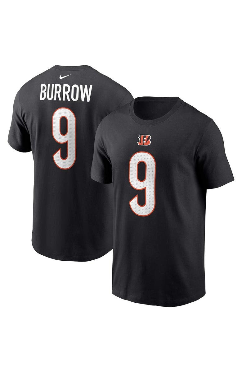 Nike Men's Nike Joe Burrow Black Cincinnati Bengals Player Name & Number T-Shirt, Main, color, Black