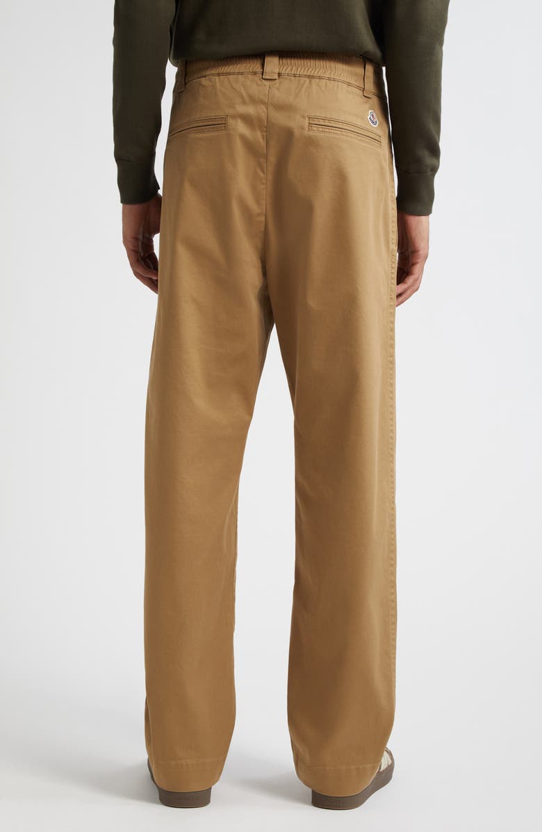 Moncler Cotton Stretch Gabardine Pants, Alternate, color, Dijon
