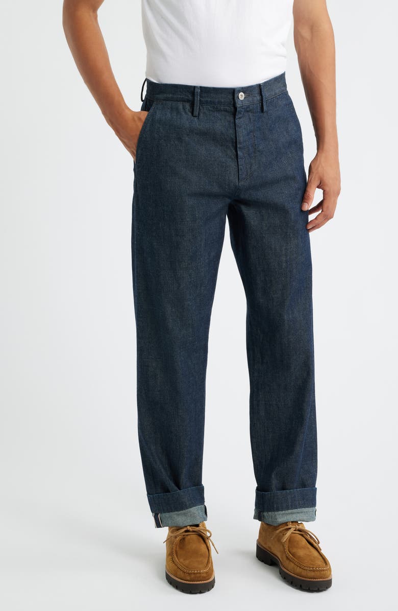 AG Archie Straight Leg Selvedge Trouser Jeans, Main, color, Carlson