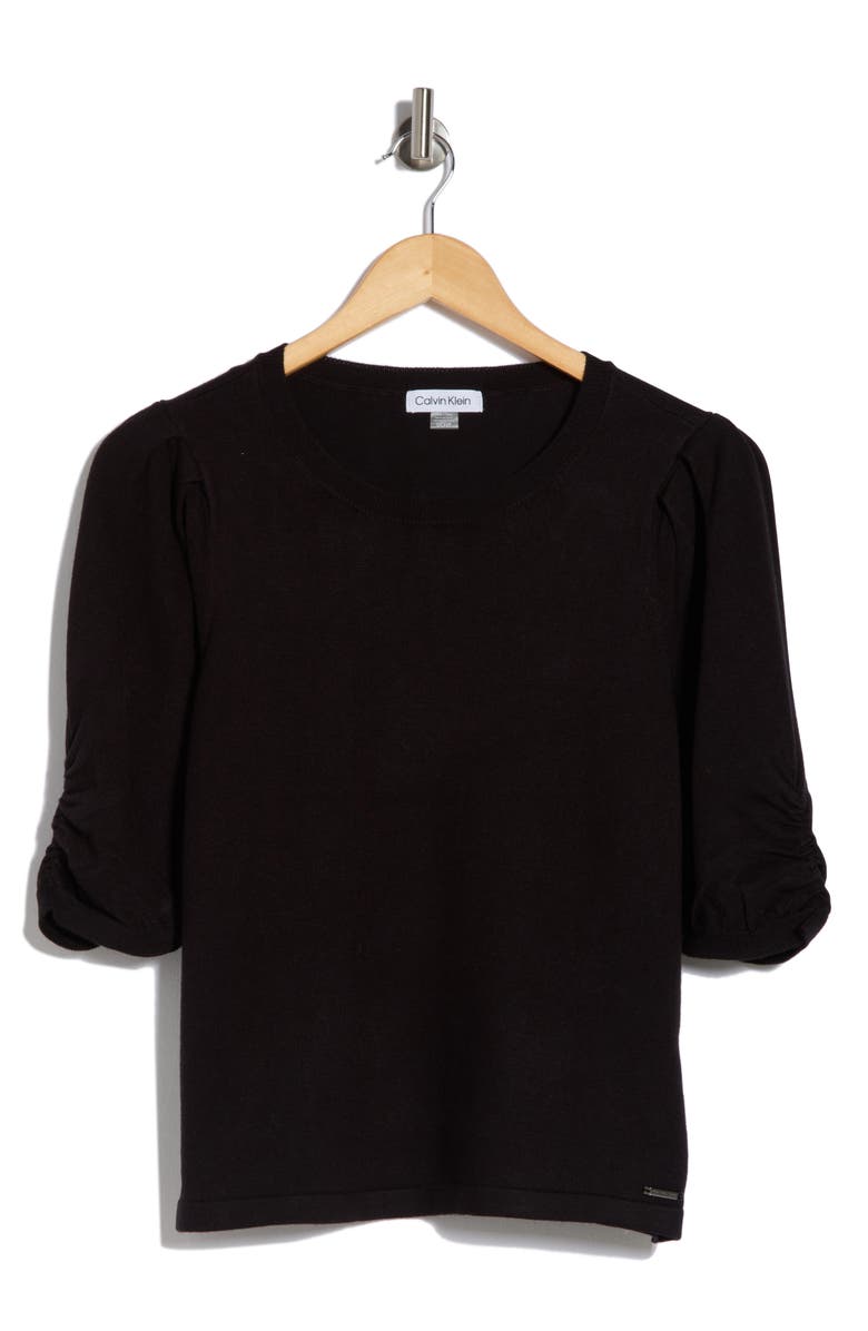 Calvin Klein Elbow-Length Sleeve Sweater, Alternate, color, 