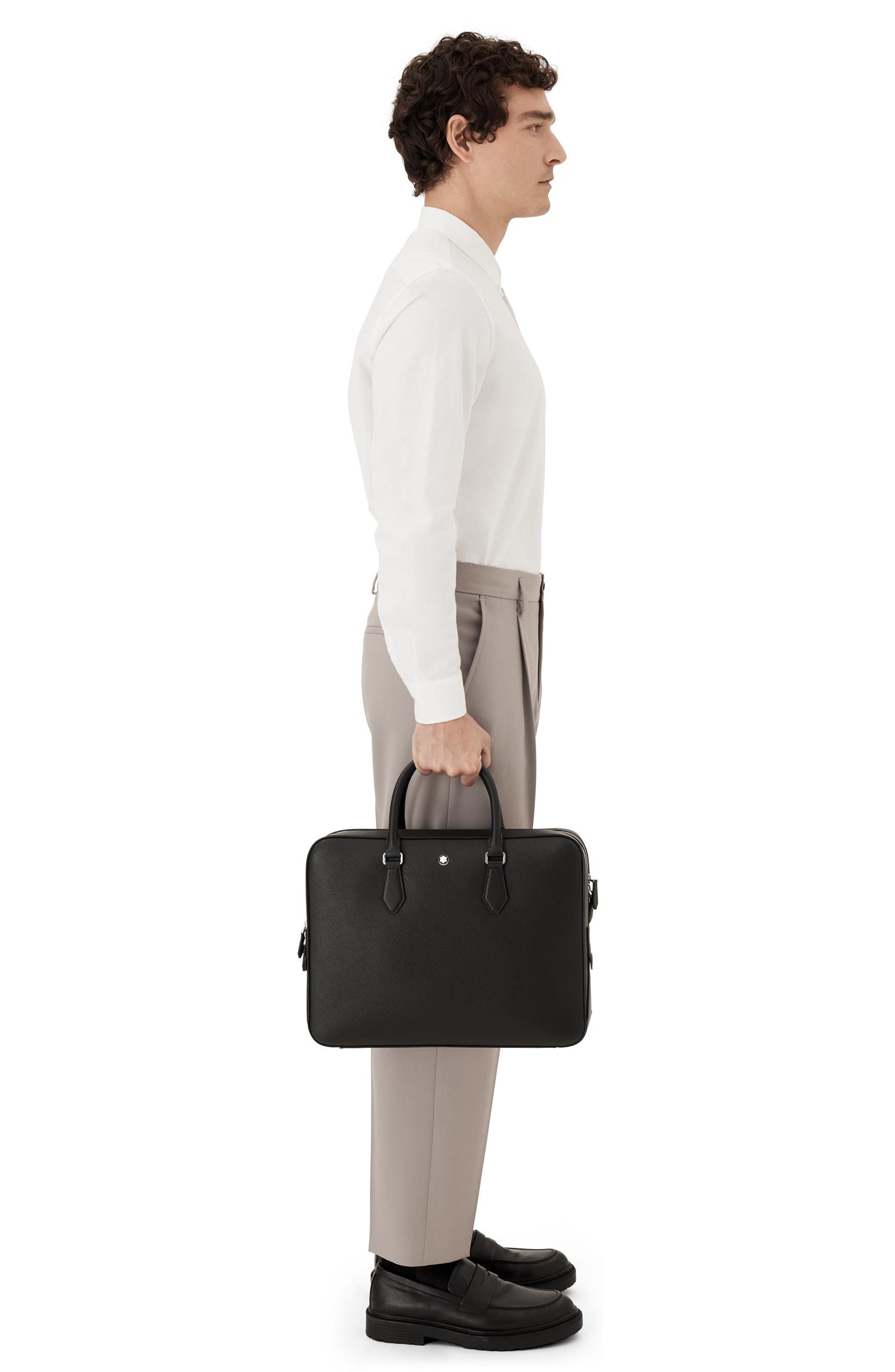Montblanc Sartorial Large Document Case, Alternate, color, Black