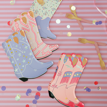 Pony Tales Cowgirl Boot Large Plates