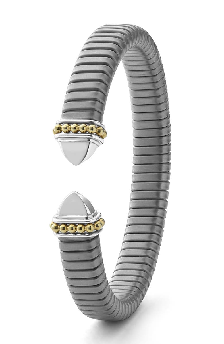LAGOS Men's Pointed Dome Cuff Bracelet, Alternate, color, Two-Tone