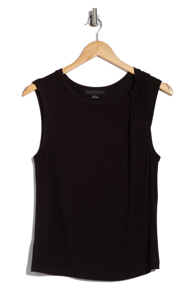 Twist Crewneck Tank, Alternate, color, BLACK